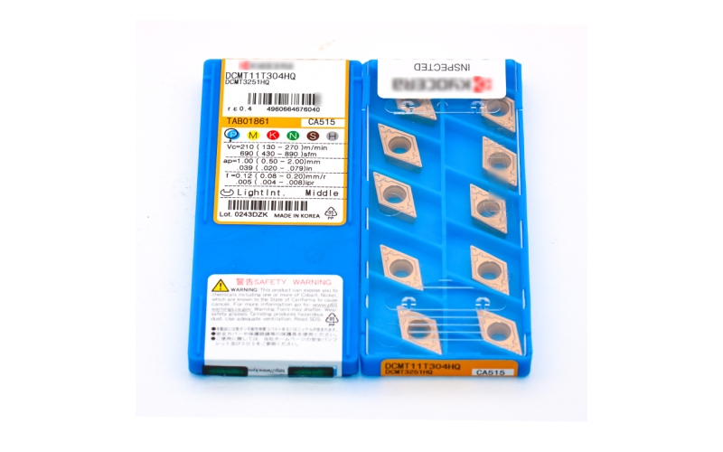 原裝日本京瓷刀片DCMT11T304HQ CA515加工鋼件