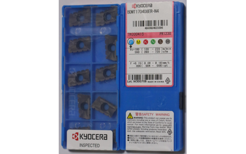 數控刀片 京瓷銑削刀片批發BDMT11T308ER-N3 PR1230鋼件 銑削刀片