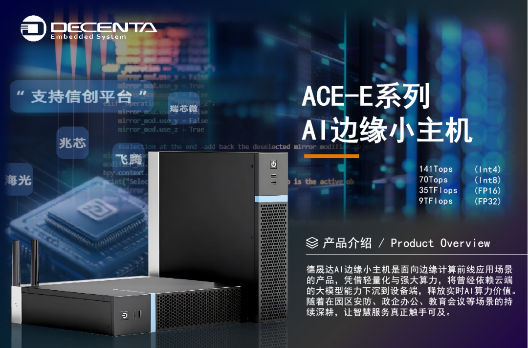德晟達AI邊緣算力小主機 | 政企智能轉型支點，安全與效率雙提升